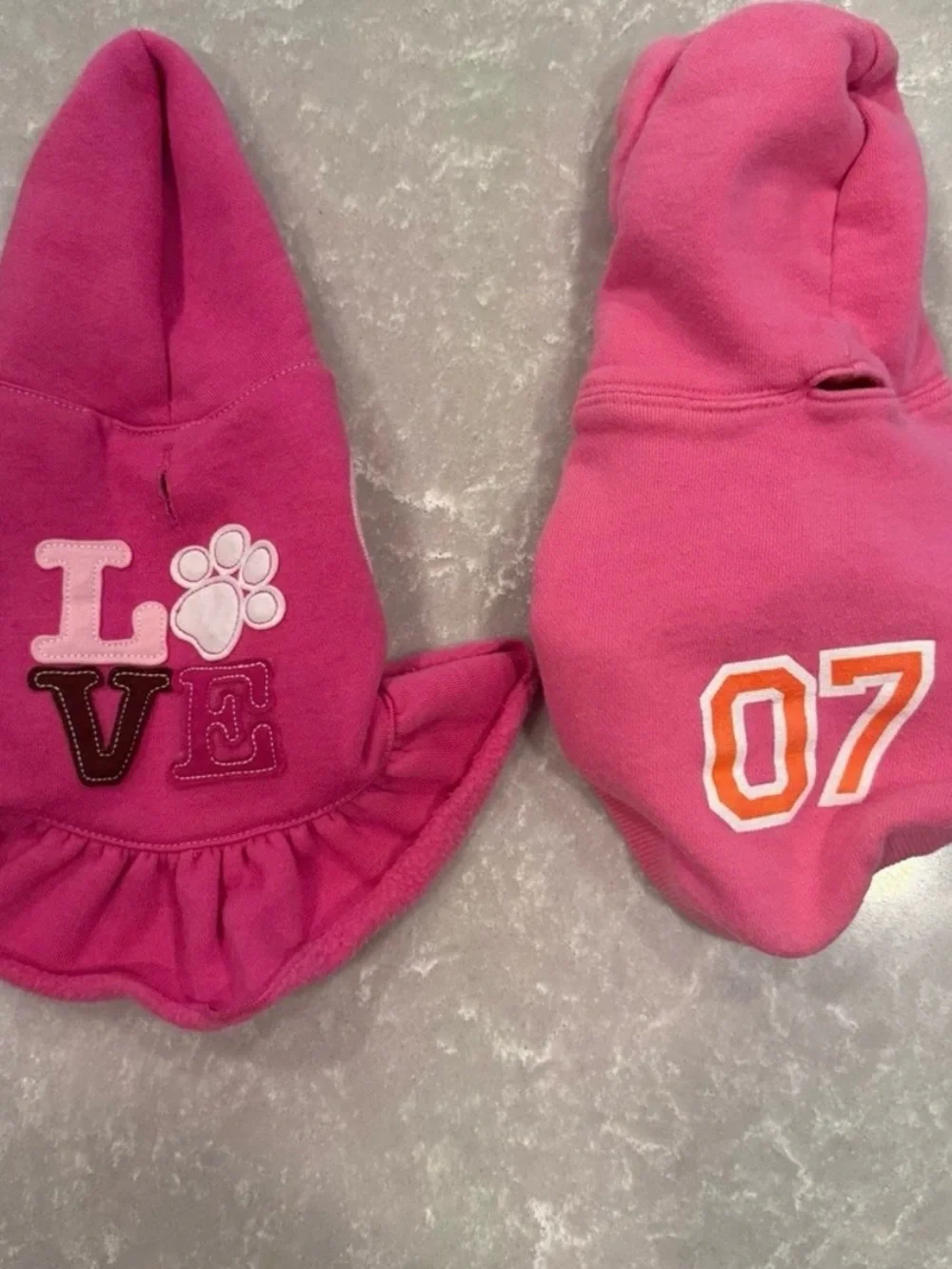 Wag & Bone Old Navy Dog Supply Barbie Pink Hoodie Dress Lot XS Pet Clothes